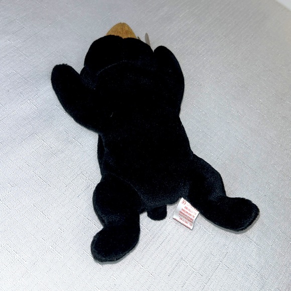Blackie Black Bear Beanie Baby - Picture 6 of 9